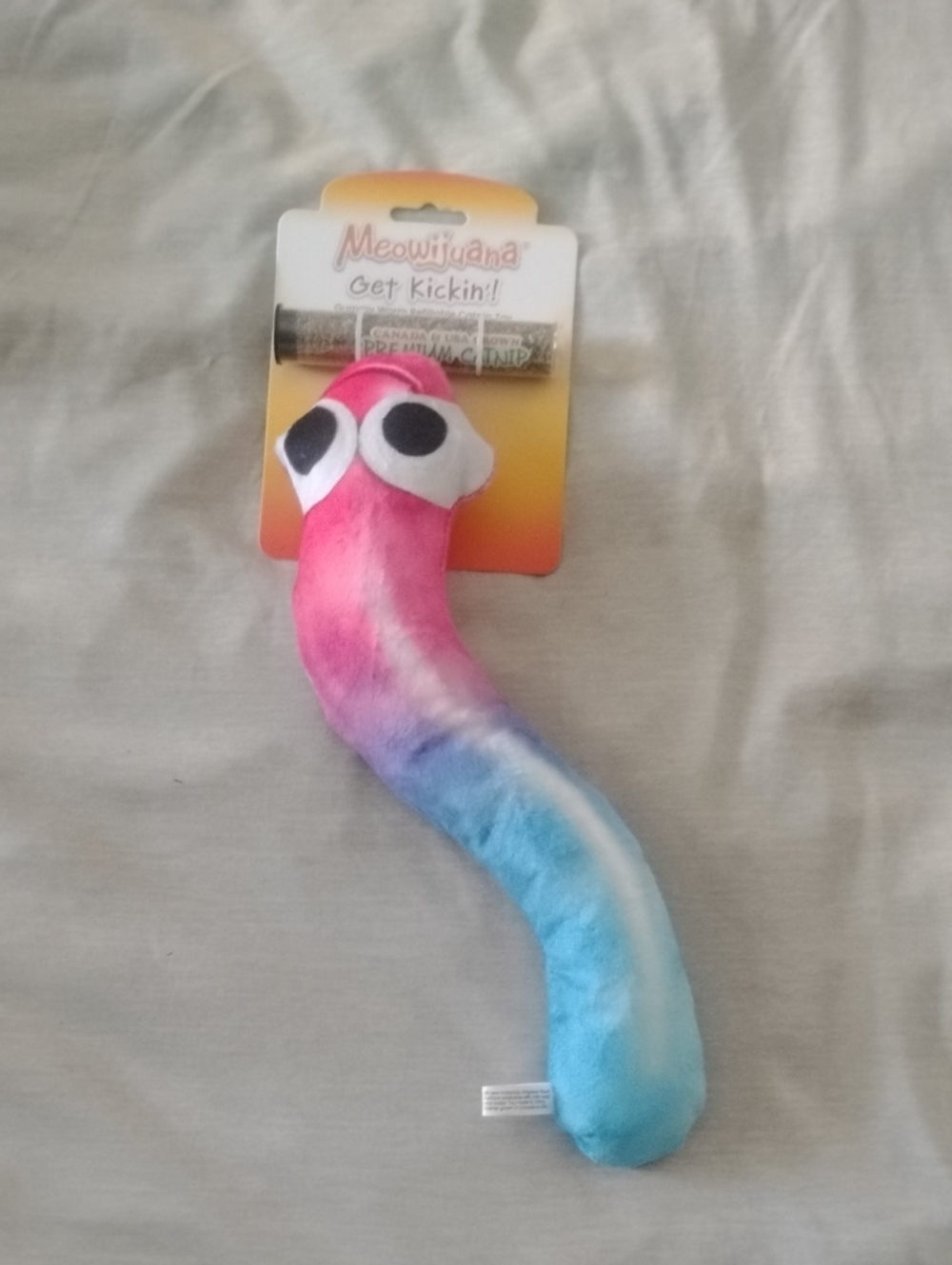 Gummy Worm Cat Kicker With Cat-nip